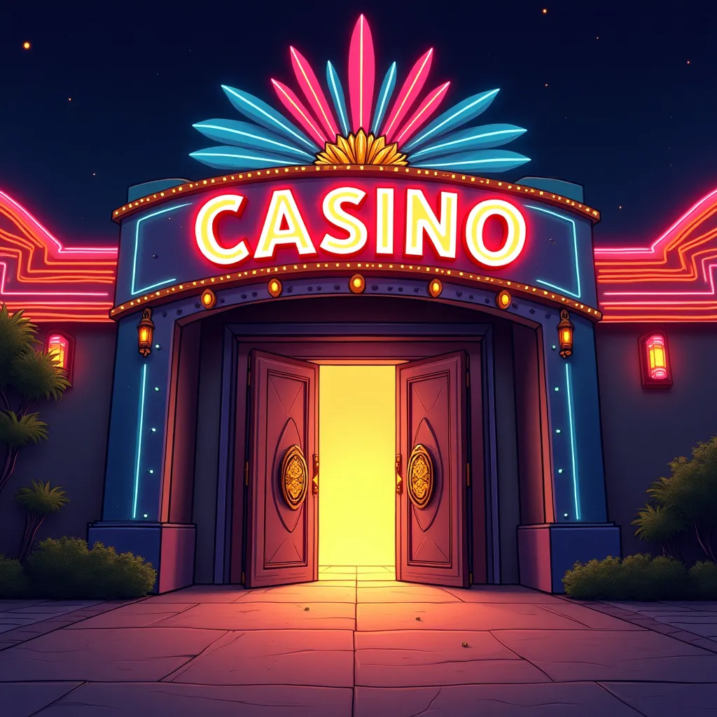 Inbet hero slots banner with neon casino lights